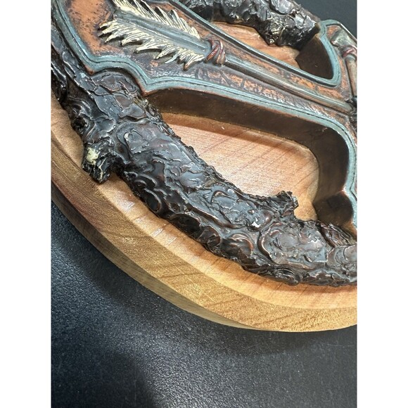 Wood-Resin Cross/ Fish Design  Religious Christian Decor - Picture 4 of 8